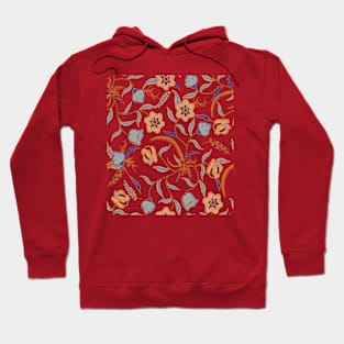 Seamless pattern  hand drawn  traditional  batik Hoodie